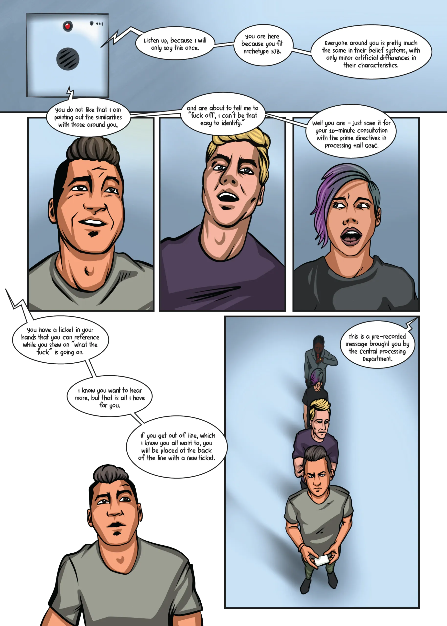 Processing episode 1, page 5