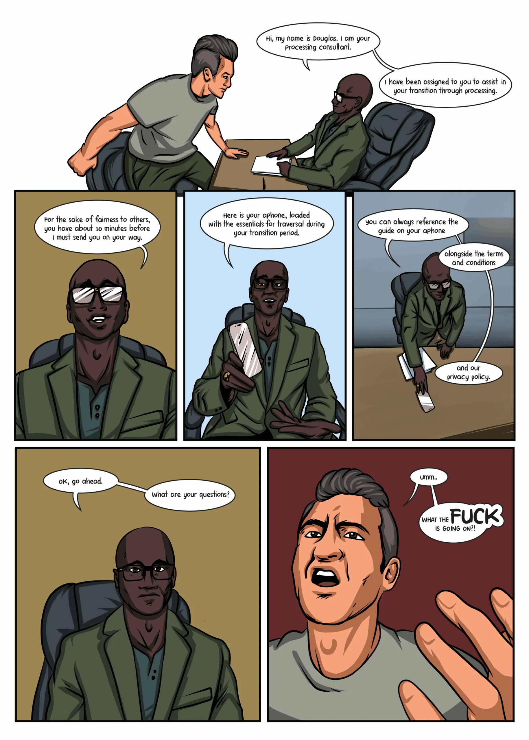 Processing episode 3, page 1